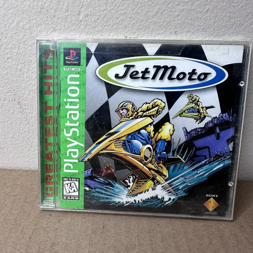 Jet Moto PlayStation 1 PS1 Greatest Hits CIB Complete Tested 1997 Sony Racing